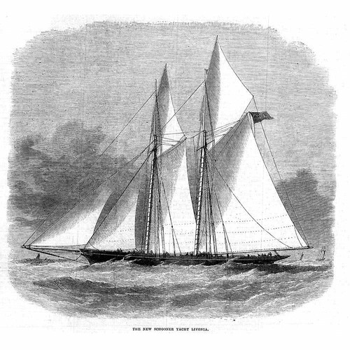 Yacht schooner livonia - schooner,