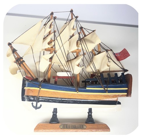 Hms endeavour wooden model - endeavour,