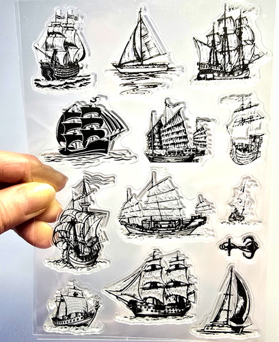 Clear stamps small sailing - clear,