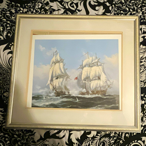 Framed landscape nautical - framed,
