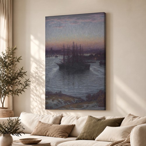 Sailing ships dusk - ships,